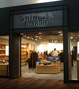 Shinola Great Lakes Crossing Retail Store Design Troy MI